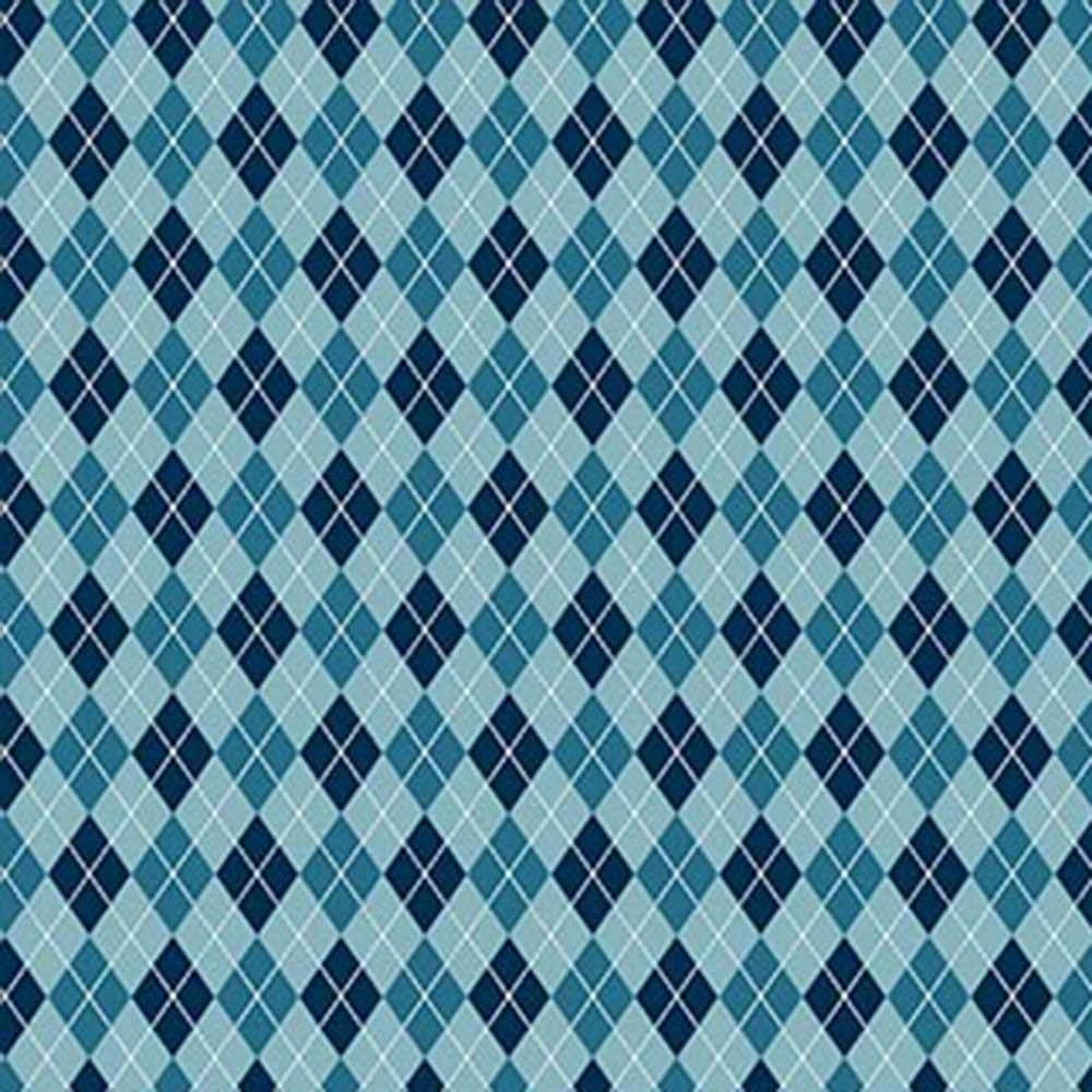 Northcott Fabrics - Hole In One - Racquel Martindale - Golf Plaid - Blue - Yardage 1 Northcott Fabrics - Hole In One - Racquel Martindale - Golf Plaid - Blue - Yardage