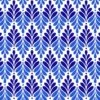 Henry Glass - Blue Prints - Color Principle - Leaf Chevron - White - Yardage -Keepsake Quilting Shop 1019292F 01