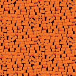 Blank Quilting - Another Brick In The Wall By Nidhi Wadhwa - Bricks - Orange - Yardage