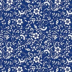 Blank Quilting - Liberty By Satin Moon Designs - Viney Floral - Navy - Yardage