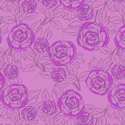 Andover Fabrics - Color Me Pretty - Stephanie Organes - Rose Bloom - Orchid - Yardage