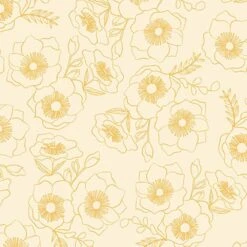 Andover Fabrics - Color Me Pretty - Stephanie Organes - Botanica - Saffron - Yardage