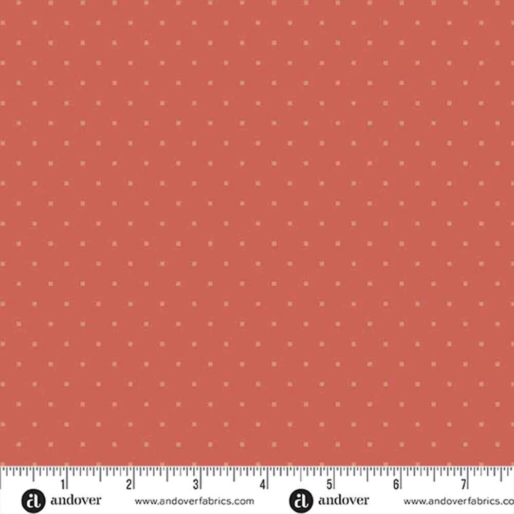 Andover Fabrics - Dahlia By Laundry Basket Quilts - Manzanita - Blood Orange - Yardage 2 Andover Fabrics - Dahlia By Laundry Basket Quilts - Manzanita - Blood Orange - Yardage - Image 2