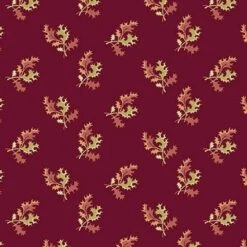 Andover Fabrics - Dahlia By Laundry Basket Quilts - Holly Berry - Cranberry - Yardage