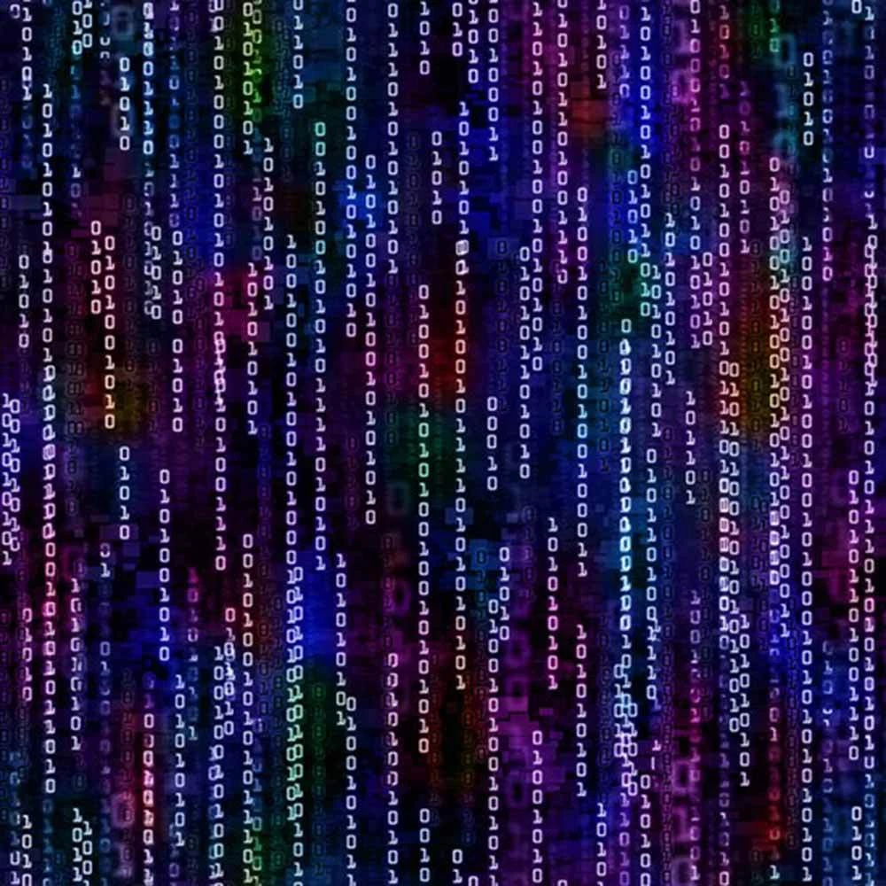 Hoffman Fabrics - Crack The Code - Code Stripe - Rainbow - Yardage 1 Hoffman Fabrics - Crack The Code - Code Stripe - Rainbow - Yardage