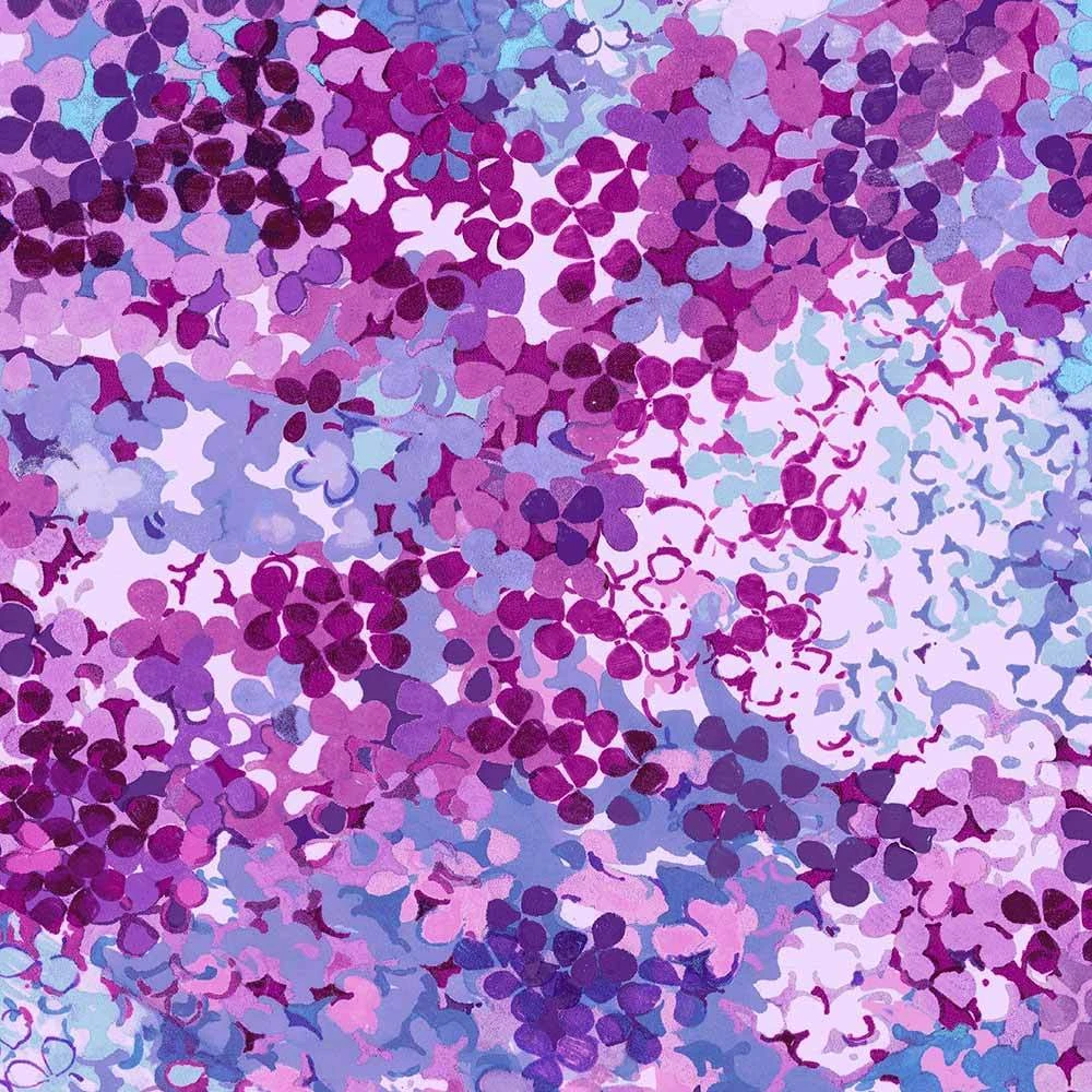 Blank Quilting - Flora 118" - By Satin Moon Design - Petals - Purple - 118" Wide 3-Yard Back Pack 1 Blank Quilting - Flora 118" - By Satin Moon Design - Petals - Purple - 118" Wide 3-Yard Back Pack