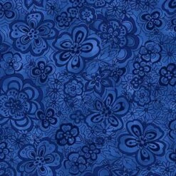 Blank Quilting - Isadora 108" - Tonal Floral - Navy - 108" Wide Yardage