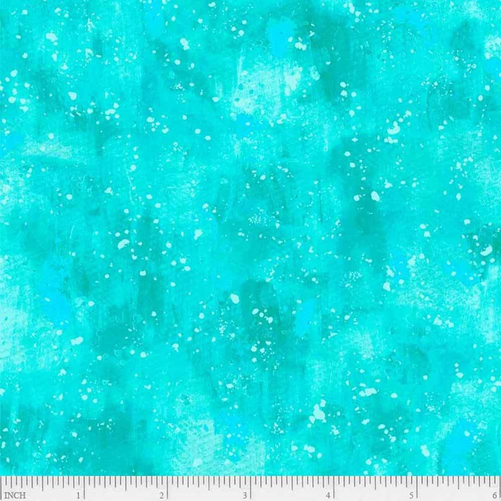 P&B Textiles - Cosmos - Eulalia Mejia - Brushy Blender- Turquoise - Yardage 2 P&B Textiles - Cosmos - Eulalia Mejia - Brushy Blender- Turquoise - Yardage - Image 2