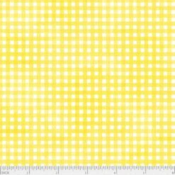 P&B Textiles - Sorbet - Gingham - Yellow - Yardage -Keepsake Quilting Shop 1020074F 02