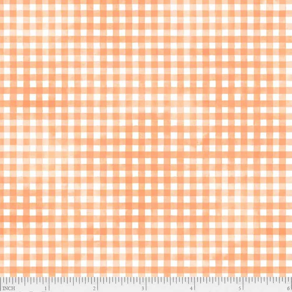 P&B Textiles - Sorbet - Gingham - Coral - Yardage 2 P&B Textiles - Sorbet - Gingham - Coral - Yardage - Image 2