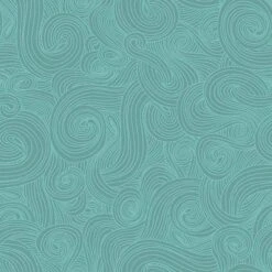 Studio E - Just Color! - Just Color! Swirl - Aqua - Yardage