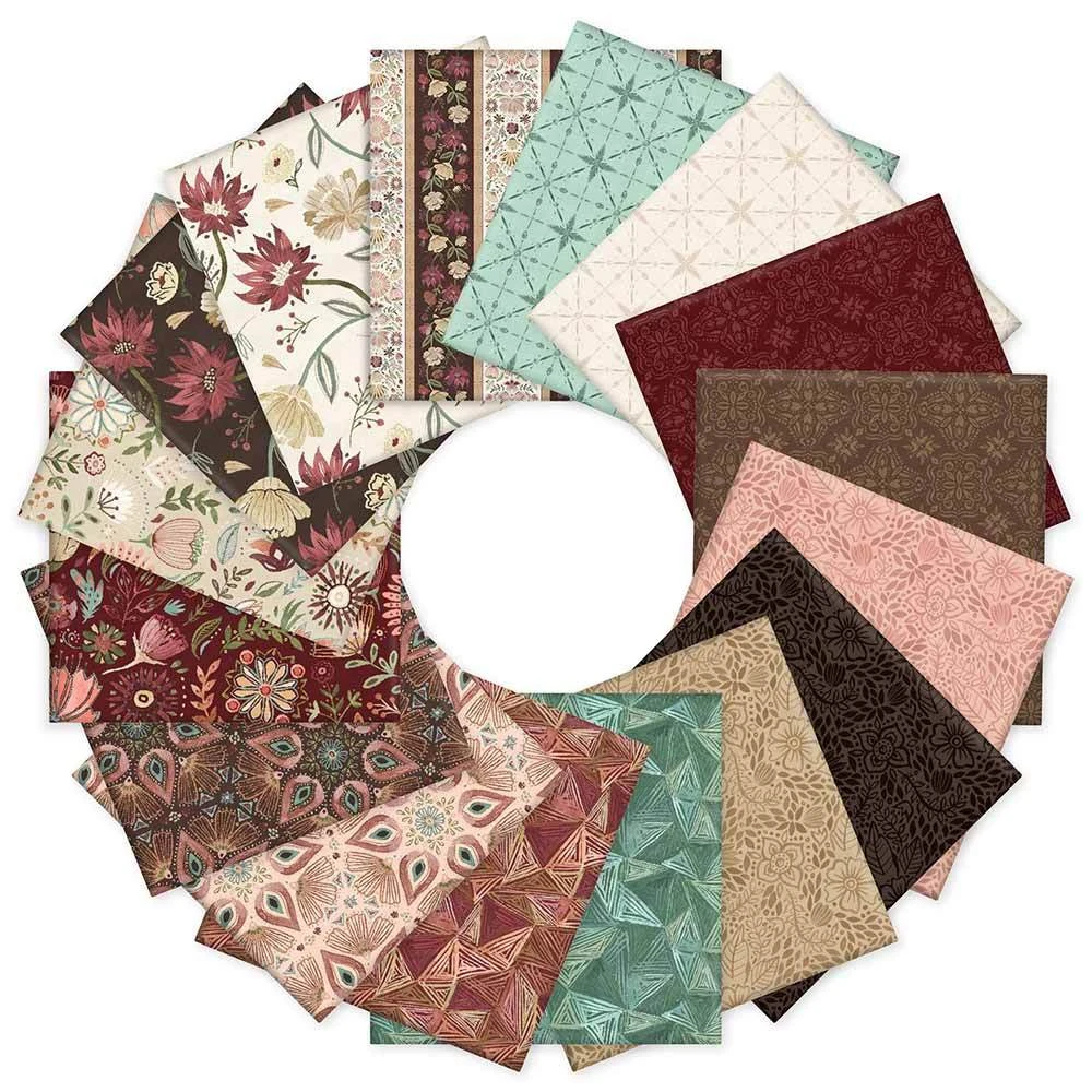 Floralscape 16-Piece Fat Quarter Fabric Pack 1 Floralscape 16-Piece Fat Quarter Fabric Pack