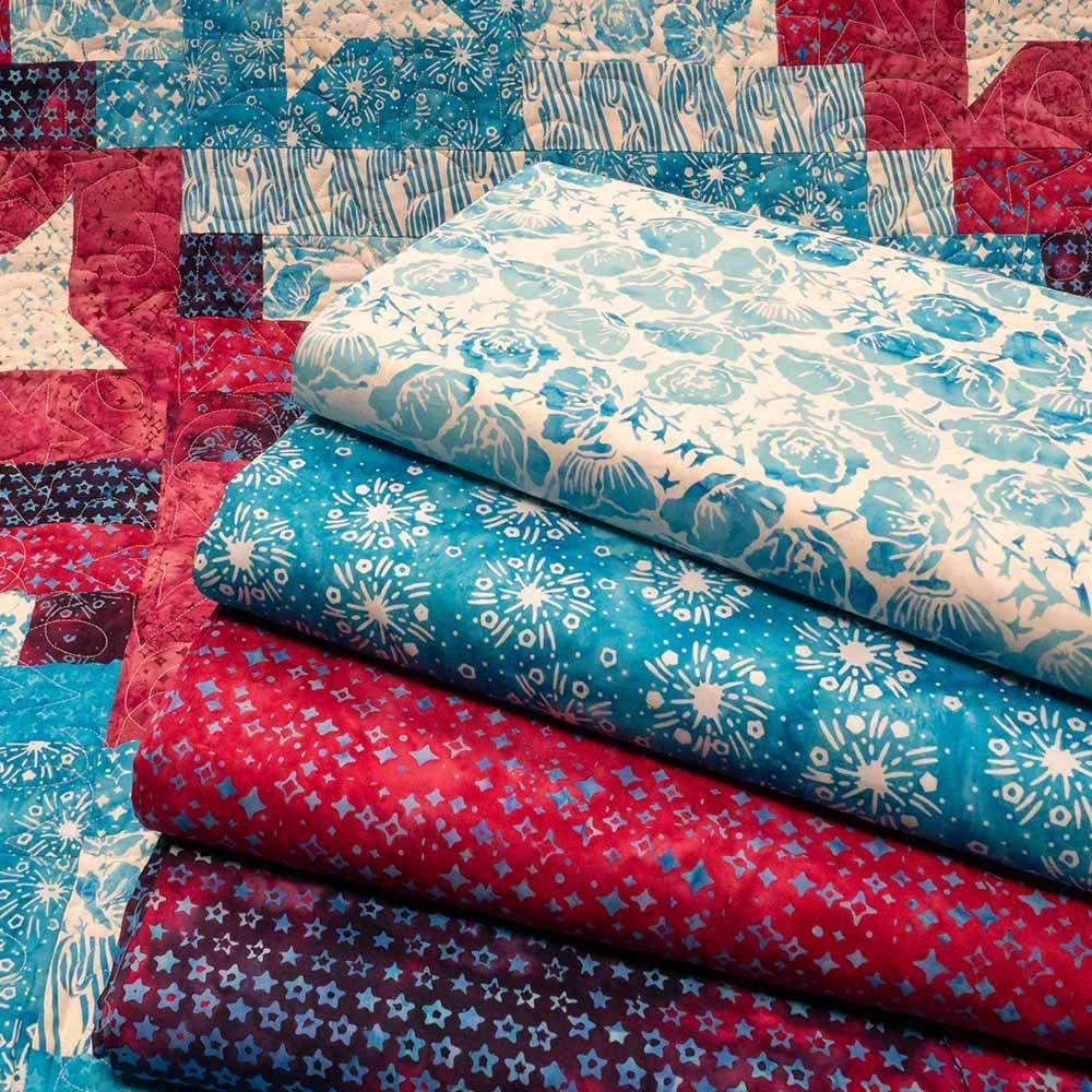 Fireworks - Jubilee - Island Batik - Block Of The Month 3 Fireworks - Jubilee - Island Batik - Block Of The Month - Image 3