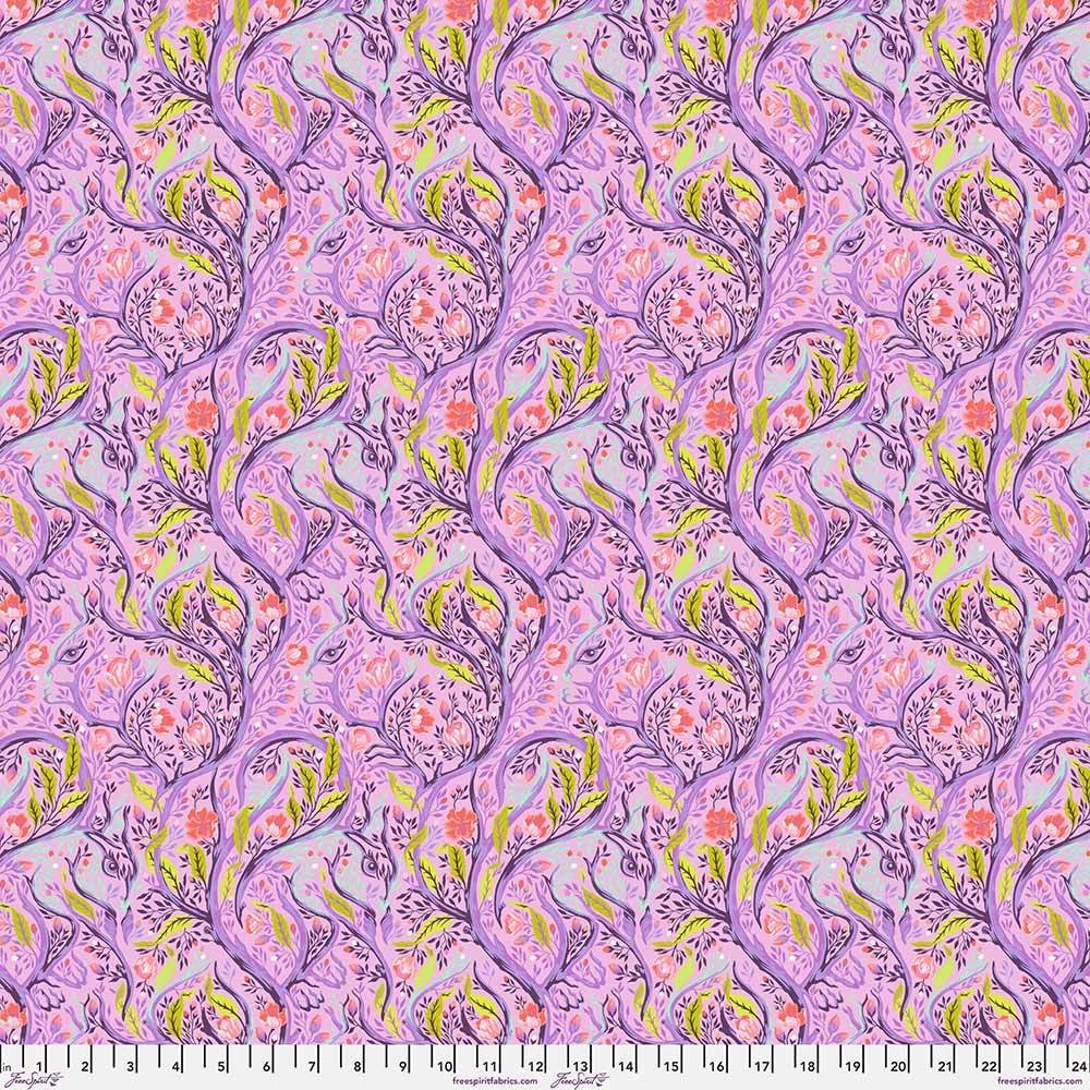 Free Spirit - Full Moon Forest II - Tula Pink - Branch Manager - Blossom - Yardage 3 Free Spirit - Full Moon Forest II - Tula Pink - Branch Manager - Blossom - Yardage - Image 3