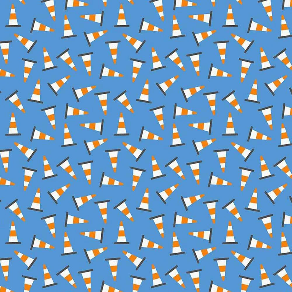 Dear Stella - Cats At Work By Leeza Hernandez - Digitally Printed - Cat Cones - Marina - Yardage 1 Dear Stella - Cats At Work By Leeza Hernandez - Digitally Printed - Cat Cones - Marina - Yardage