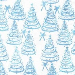 Island Batik - Tinsel Treasures - Christmas Trees - White - Yardage
