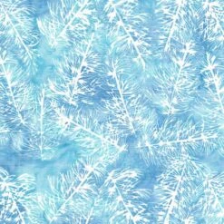Island Batik - Tinsel Treasures - Pine Needles Long - Blue Sky - Yardage