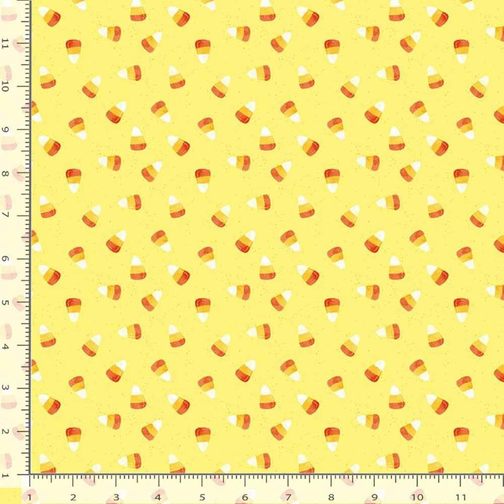 Dear Stella - Costume Party By Pammie Jane - Digital Print - Candy Corn - Yellow - Yardage 2 Dear Stella - Costume Party By Pammie Jane - Digital Print - Candy Corn - Yellow - Yardage - Image 2