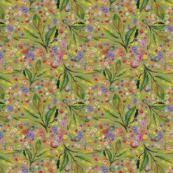 Hoffman Fabrics - Whimsical Flower Garden By Candy Quilt Design - Leaves - Multi - Yardage