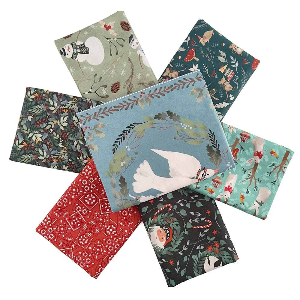 Glad Tidings - 6 Piece - 1/2 Yard Bundle With FREE Panel 1 Glad Tidings - 6 Piece - 1/2 Yard Bundle With FREE Panel