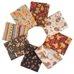 Foliage Fur - 8-Piece 1/2 Yard Fabric Bundle