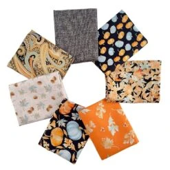 Pretty Pumpkin - 7-Piece 1/2 Yard Fabric Bundle