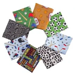 Game On - 8-Piece 1/2 Yard Fabric Bundle