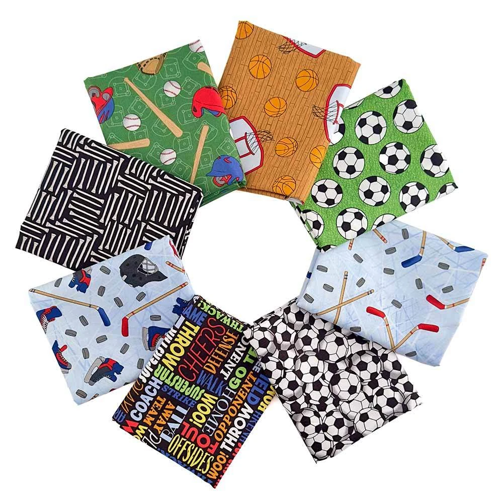 Game On - 8-Piece 1/2 Yard Fabric Bundle 1 Game On - 8-Piece 1/2 Yard Fabric Bundle