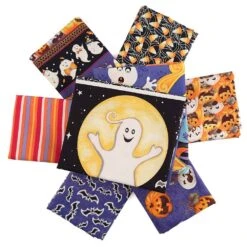 Halloween - 6 Piece - 1/2 Yard Bundle With 2 FREE Panels
