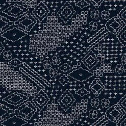 Windham Fabrics - Sashiko Sampler - Indigo - 108" Wide Yardage