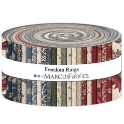 Marcus Fabrics In Cooperation With The Smithsonian Institution - Freedom Rings - 42 Pieces - 2.5" Strips