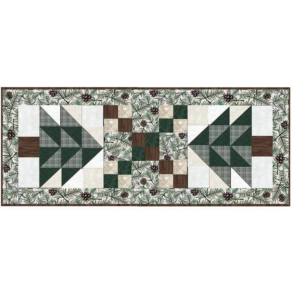 Winter Wonderland Table Runner - Katie Hennagir - Timeless Treasures - Includes Backing - Kit 1 Winter Wonderland Table Runner - Katie Hennagir - Timeless Treasures - Includes Backing - Kit