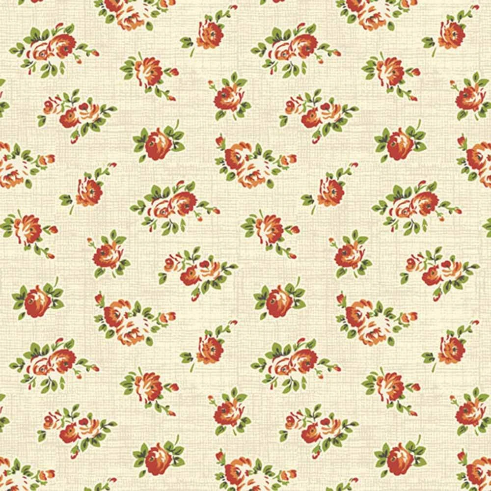 Marcus Fabrics- Rag Bag Doll - Roses - Red - Yardage 1 Marcus Fabrics- Rag Bag Doll - Roses - Red - Yardage