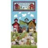 Henry Glass - Home Is Where The Dog Is II - Banner - Blue - 24" X 44" - Panel -Keepsake Quilting Shop 1020404 01