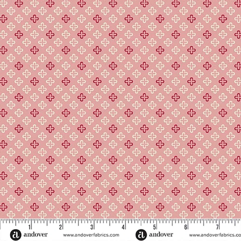 Andover Fabrics - A Woodsy Cottage By Judy Jarvi - Fresh Linen - Rose Pink - Yardage 2 Andover Fabrics - A Woodsy Cottage By Judy Jarvi - Fresh Linen - Rose Pink - Yardage - Image 2