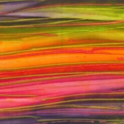 Banyan Batiks - Landscape Painting By Banyan Batiks Studio - Striped Wave - Multi - Yardage