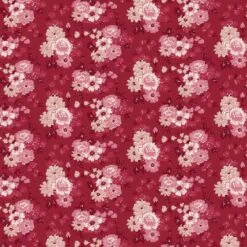 Wilmington Prints - Blushing Blooms By Kaye England - Floral Bouquets - Red - Yardage