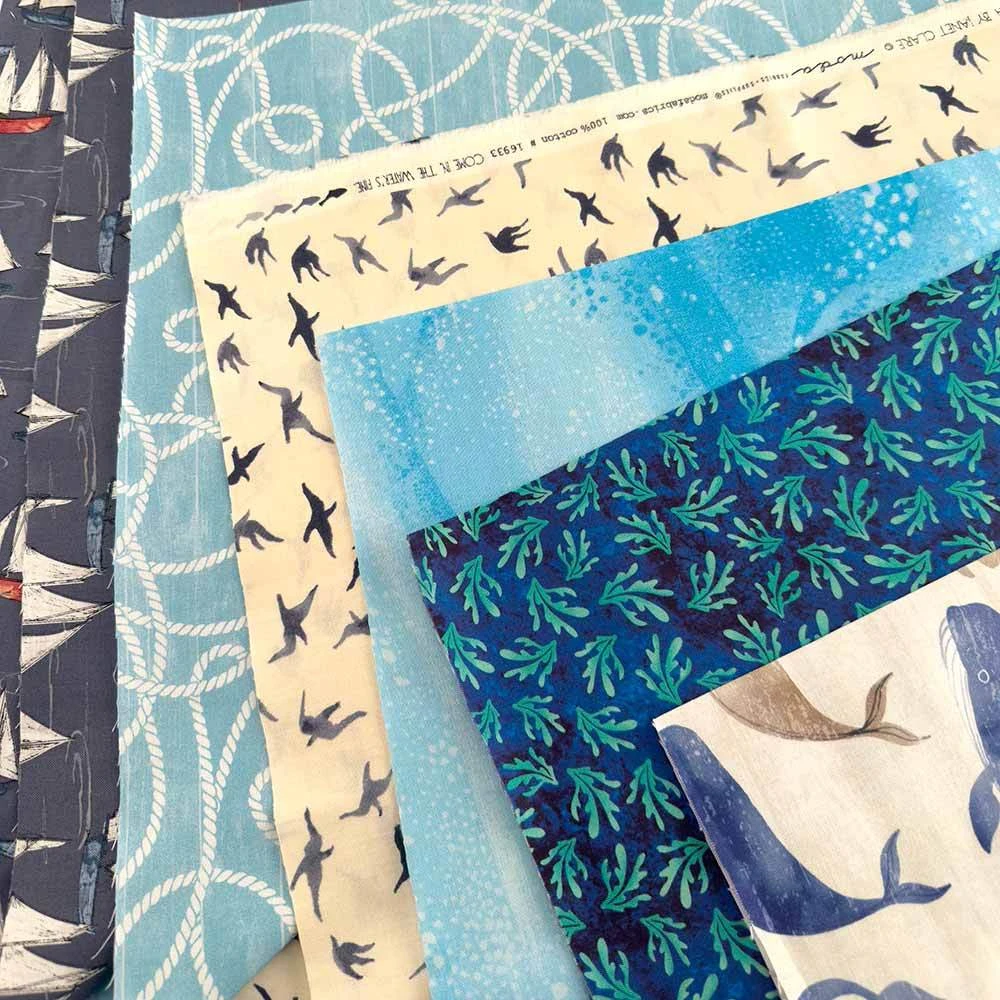 Mystery Ocean/Nautical Scrap Bag - Minimum 6-Yards Of Fabric! 2 Mystery Ocean/Nautical Scrap Bag - Minimum 6-Yards Of Fabric! - Image 2