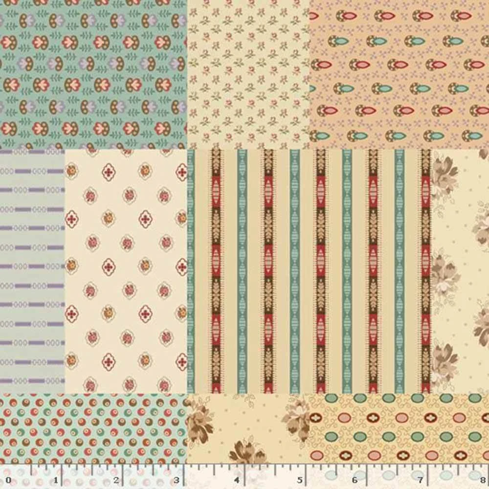 Marcus Fabrics - Patchwork Potpourri By Sheryl Johnson - Patchwork - Multi - Yardage 2 Marcus Fabrics - Patchwork Potpourri By Sheryl Johnson - Patchwork - Multi - Yardage - Image 2