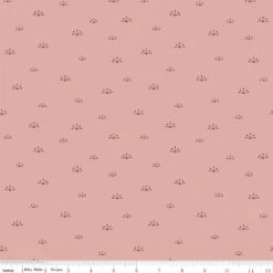 Riley Blake Designs - Winged Medley By Katherine Lenius - Woodblock - Dusty Rose - Yardage -Keepsake Quilting Shop 1020714F 02