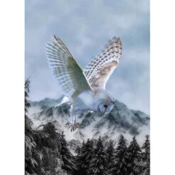 Barn Owl - Call Of The Wild - A Hoffman Spectrum Digital - 31" X 42-1/2" Panel