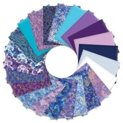 Belle Blossoms - Metallic Impressions - Benartex - 23-Piece Fat Quarter Pack