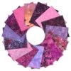 2025-2026 Hoffman Challenge - Amethyst Batik Fat Quarter Bundle - 15-Pieces