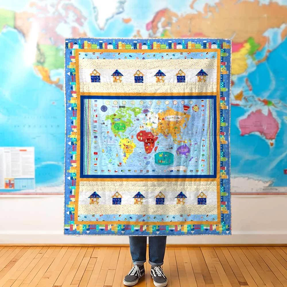 Home Sweet Home Quilt - Stacey Day - What A World - P&B Textiles - Kit 2 Home Sweet Home Quilt - Stacey Day - What A World - P&B Textiles - Kit - Image 2