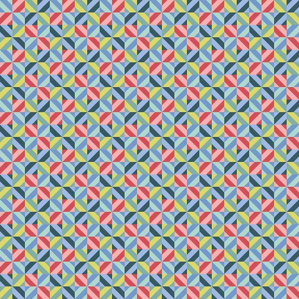 Maywood Studios - Cups & Quilts By Bound To Be Quilting - Prism - Multi - Yardage 1 Maywood Studios - Cups & Quilts By Bound To Be Quilting - Prism - Multi - Yardage