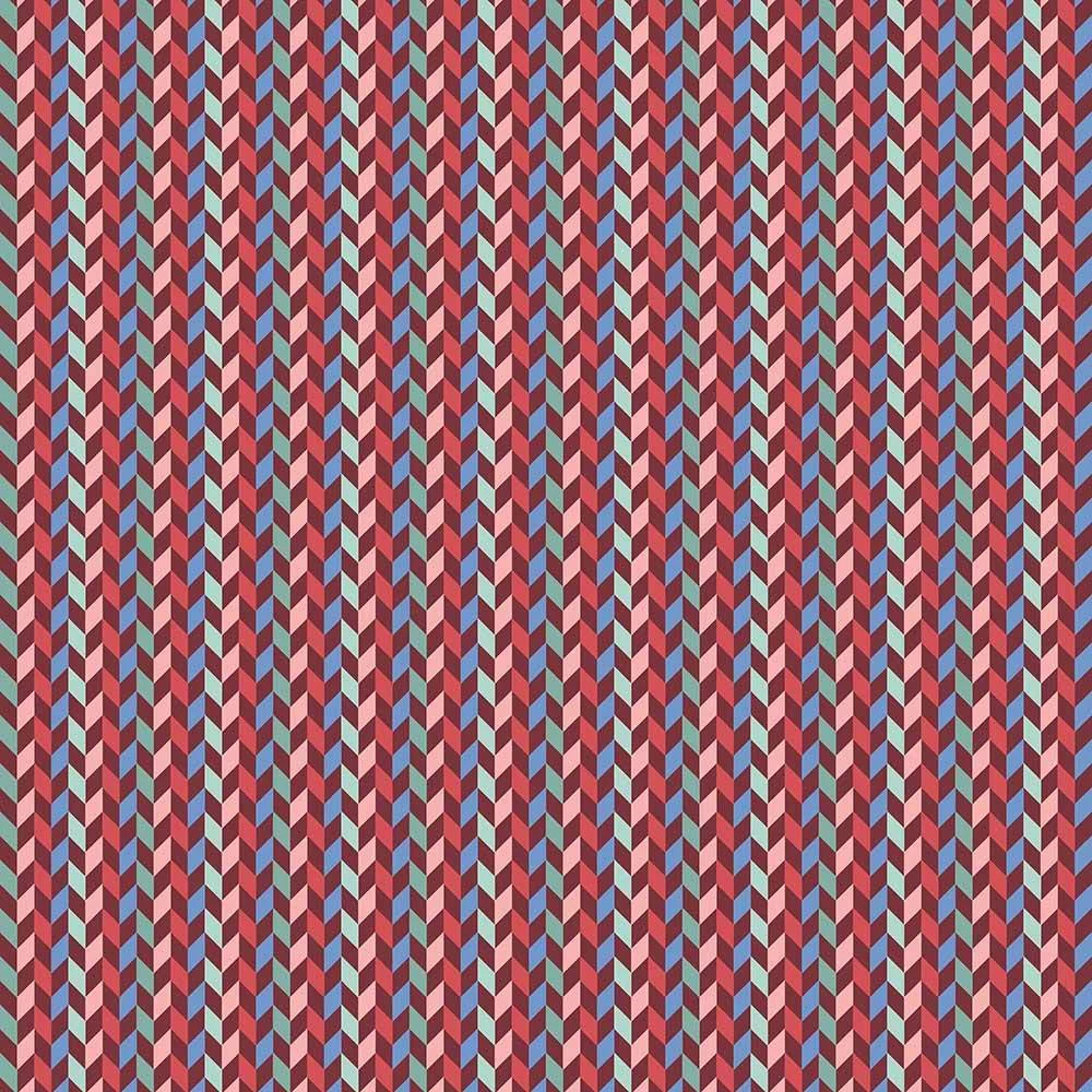 Maywood Studios - Cups & Quilts By Bound To Be Quilting - Dark Chevron - Red - Yardage 1 Maywood Studios - Cups & Quilts By Bound To Be Quilting - Dark Chevron - Red - Yardage