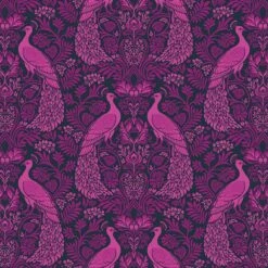 Figo Fabrics - Wild Abandon By Heather Bailey - Rogues And Scoundrels - Purple - Yardage