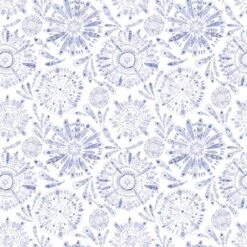 P&B Textiles - Peacock Serenade By Eulalia Mejia - Feather Mandalas - Purple - Yardage