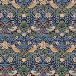 FreeSpirit - The Original Morris & Co. - Strawberry Thief - Navy - Yardage