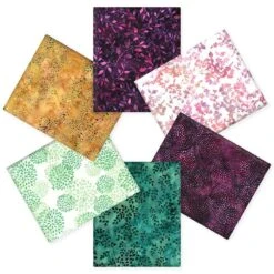 Keepsake Quilting 2025 - Batik Berry Bliss Challenge - 6 Piece - Fat Quarter Medley